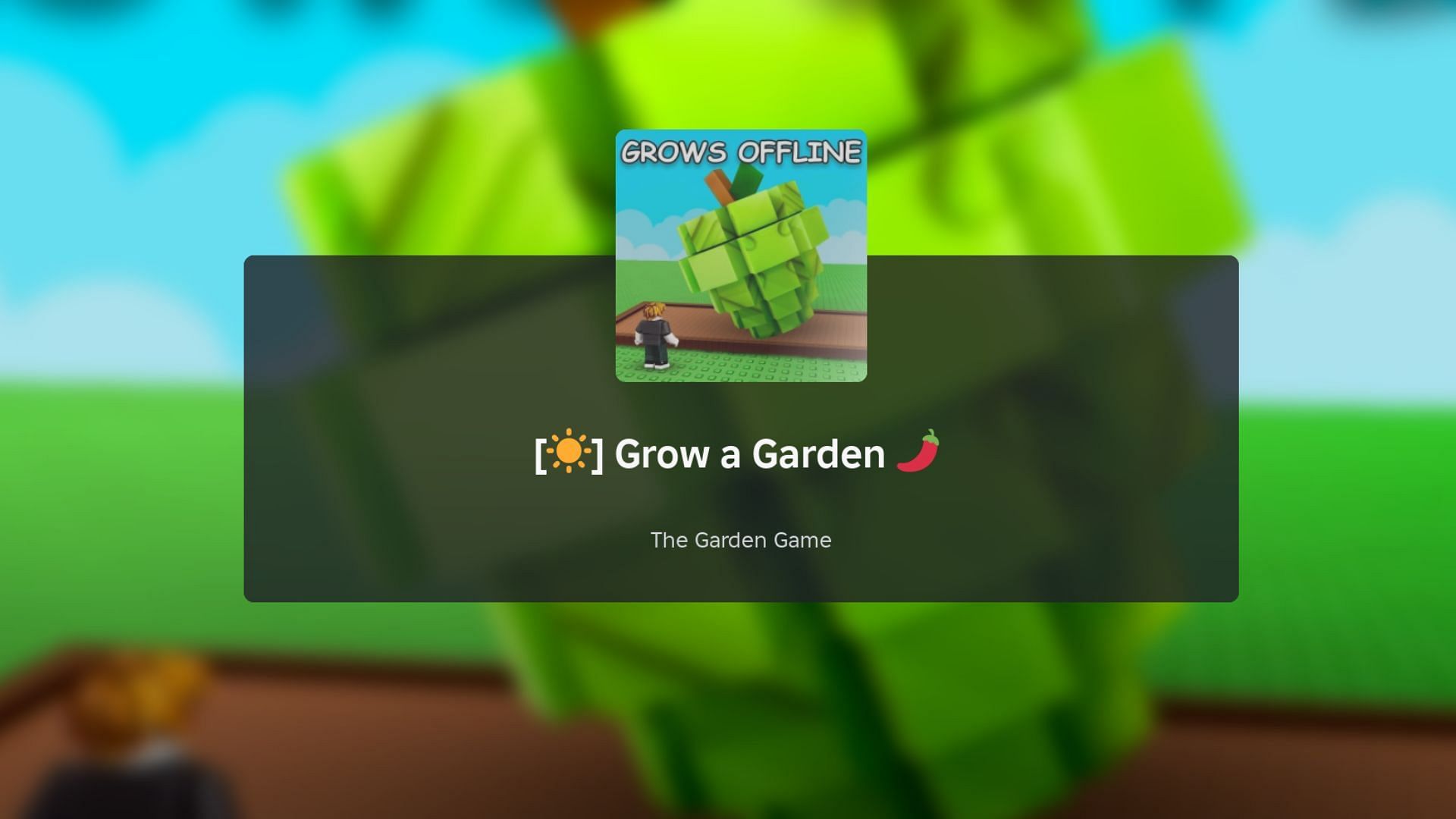 Grow a Garden loading screen