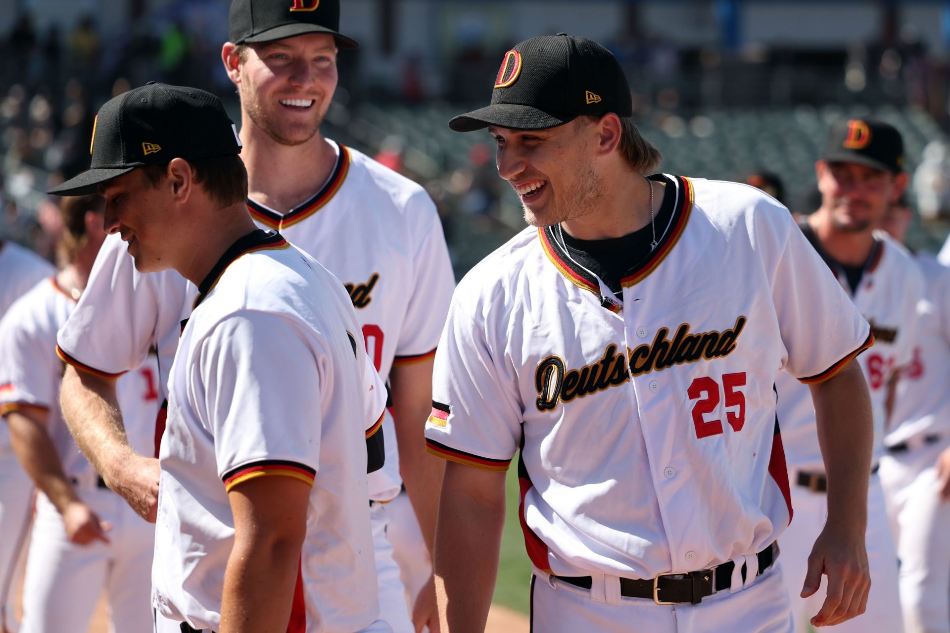 Jaden Agassi(right) at the 2025 World Baseball Classic Qualifiers.Image: Getty