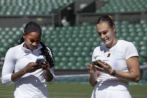 Coco Gauff (left) and Aryna Sabalenka (right) (Source: Getty)