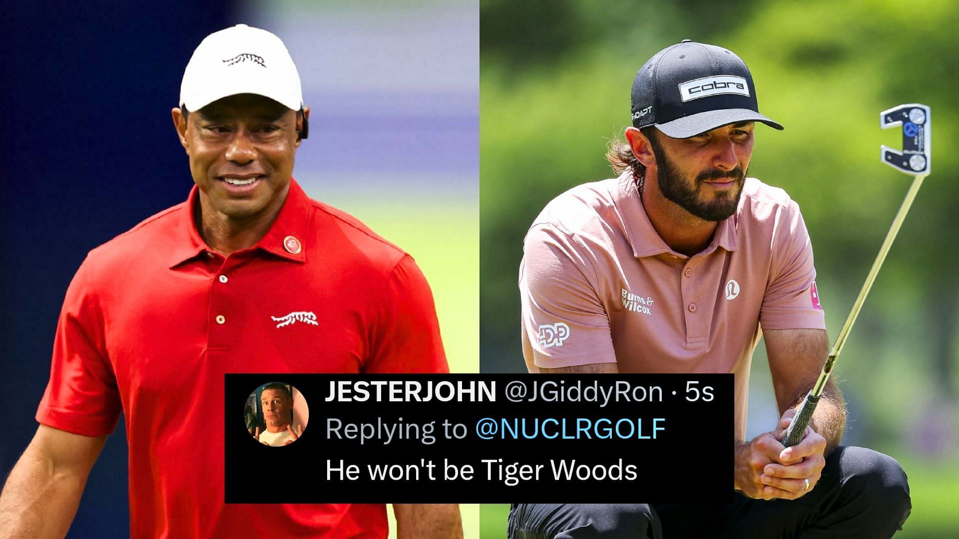 Max Homa and Tiger Woods / source: Getty Images