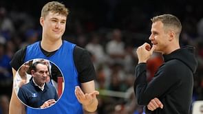 Jon Scheyer addresses Coach K's massive praise for Cooper Flagg as Mavs draft Duke star with 1st pick