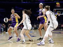 Dearica Hamby and Kelsey Plum hilariously shut up sideline gambler in unison