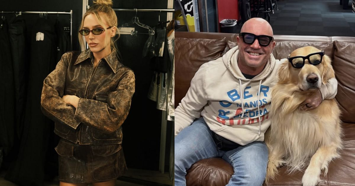 Alexandra Cooper - left, Joe Rogan - right (Images via Instagram/@alexandracooper @joerogan)