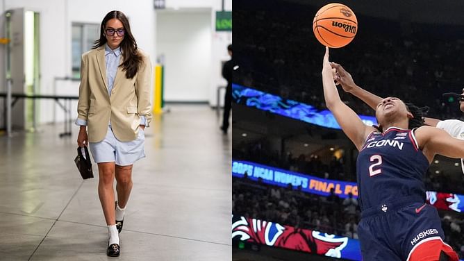 UConn’s KK Arnold drops 2-word reaction in awe of ex-teammate Nika Muhl’s chic outfit