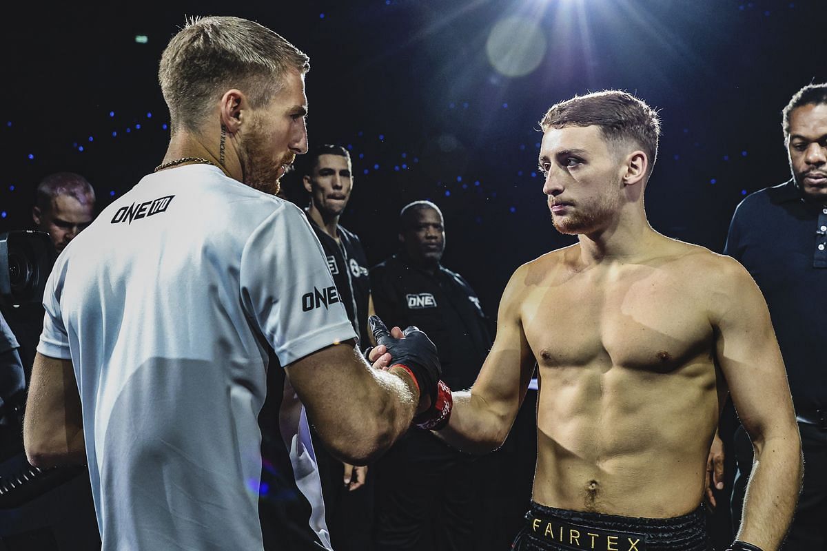 Jonathan Haggerty (left) Freddie Haggerty (right) at ONE 170. [Photo via: ONE Championship]