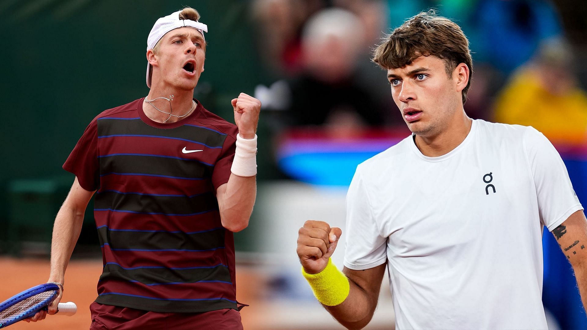 Denis Shapovalov vs Flavio Cobolli is one of the second-round matches at the Terra Wortmann Open 2025. (Photos: Getty)