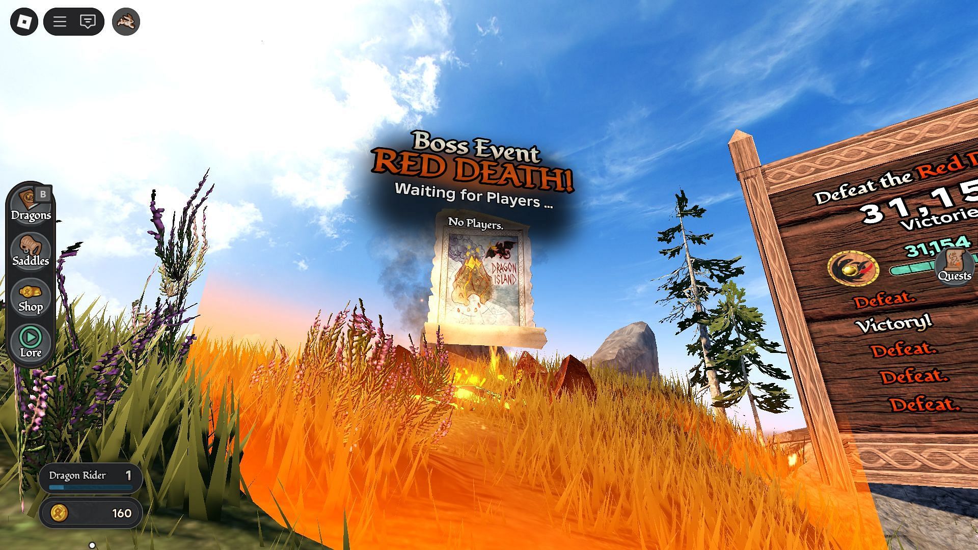 Boss event beacon (Image via Roblox)