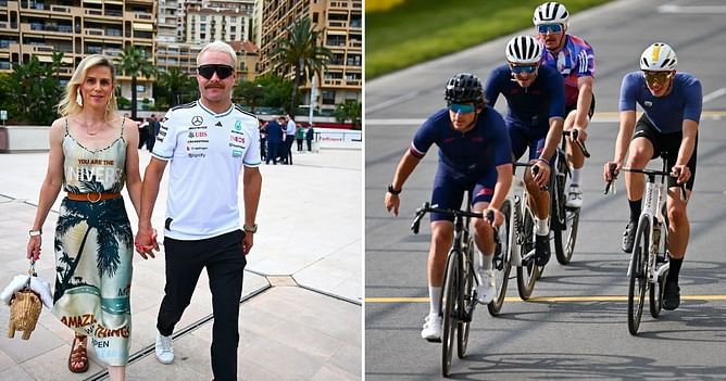 Valtteri Bottas and Tiffany Cromwell go on a cycling adventure with Lance Armstrong