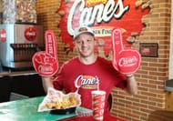 Sam Reinhart came out to be with the fans (Image via Raising Cane's PR)