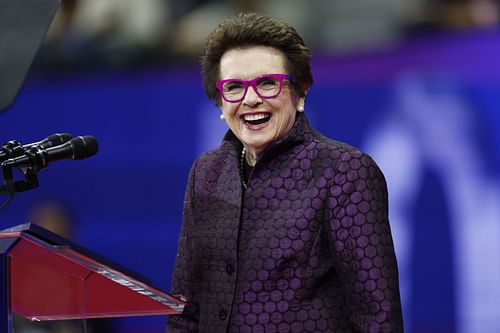 Billie Jean King at the US Open 2023. (Photo: Getty)