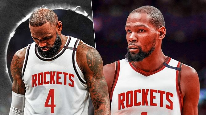New blockbuster three-team trade proposal sends LeBron James to Rockets alongside Kevin Durant