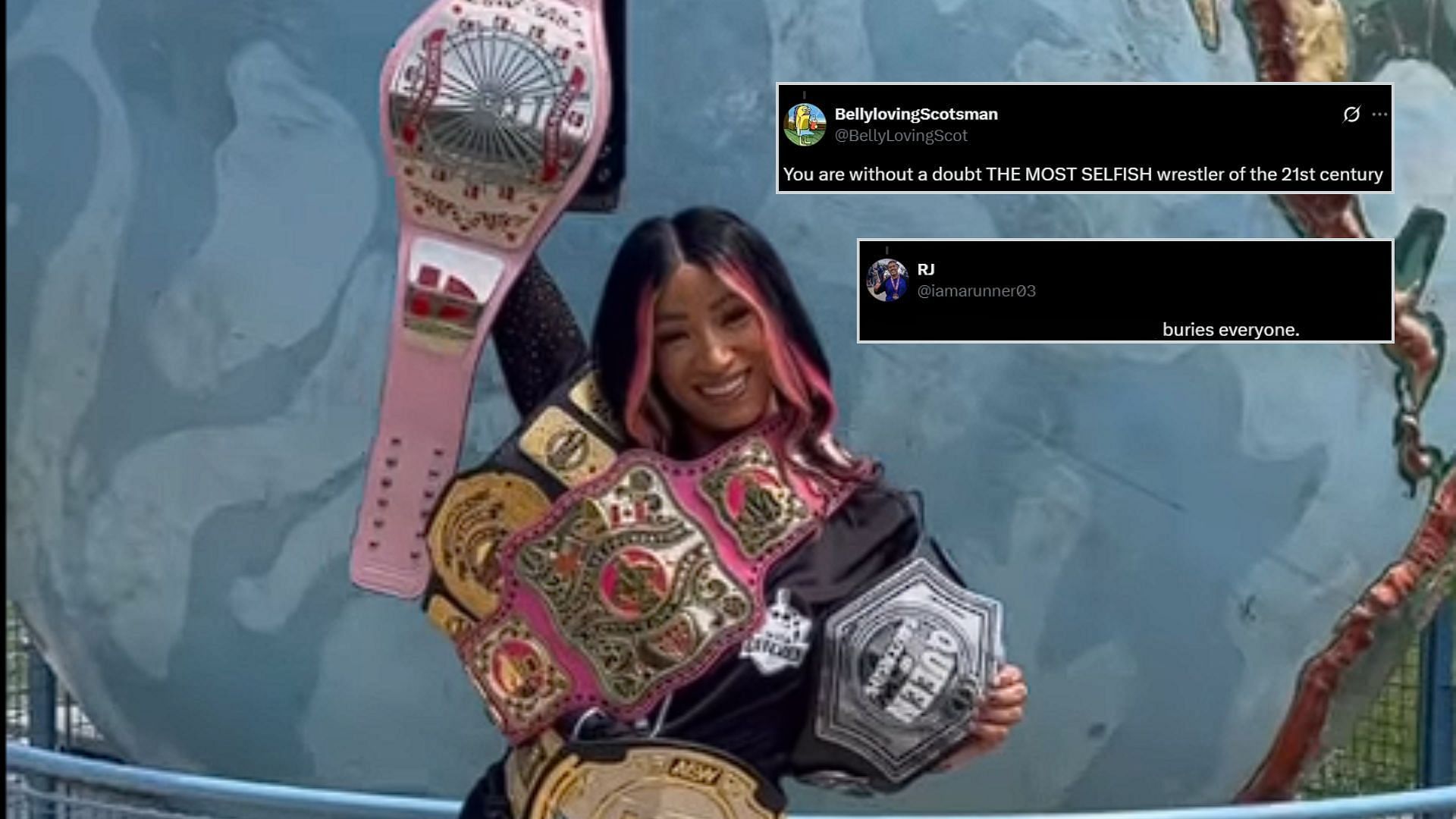 "THE MOST SELFISH wrestler of the 21st century," "Buries everyone"- Fans erupt after Mercedes Moné wins major title outside AEW