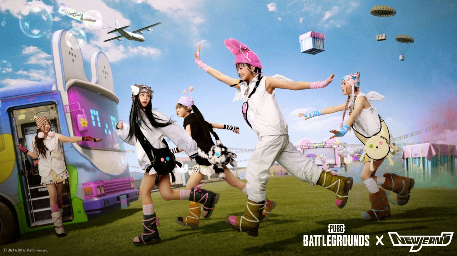 K-pop group NewJeans embroiled into PUBG loot box probe (Image via X/@PUBG)