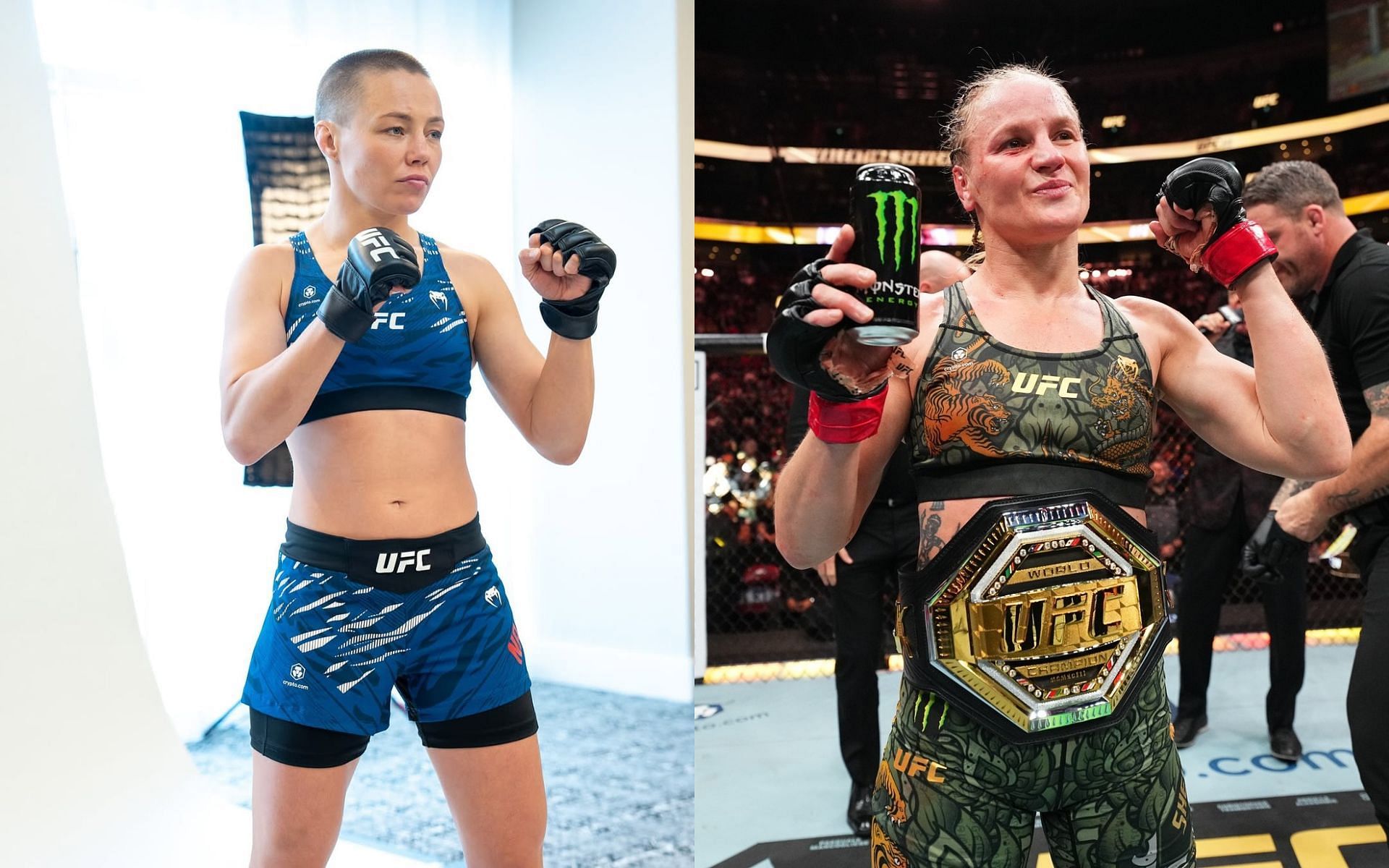 Rose Namajunas (left) talks about a potential title fight against Valentina Shevchenko (right). [Images courtesy: @ufc on Instagram]