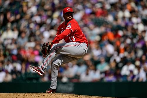 Alexis Diaz in action against the Colorado Rockies - Source: Getty