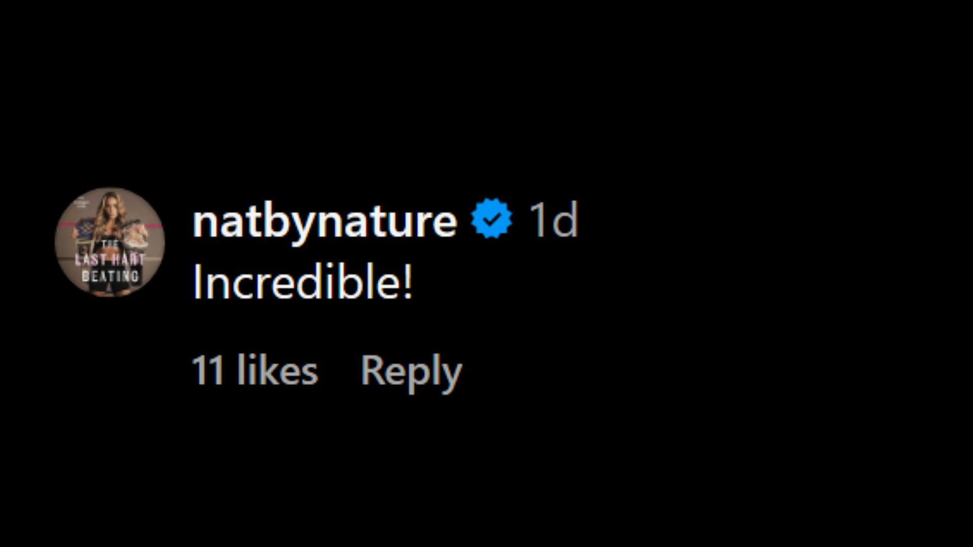 Natalya&#039;s message to Mya! [Image credit: Mya&#039;s Instagram account!]