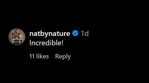 Natalya's message to Mya! [Image credit: Mya's Instagram account!]