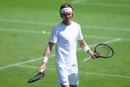 Rublev at the Wimbledon 2025 - Source: Getty