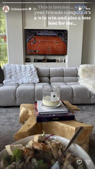 Vonn expresses her thoughts on the match | Instagram@lindseyvonn