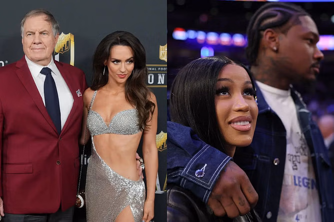 "This is sad" - CFB fans react to Polymarket predicting Bill Belichick-Jordon Hudson's breakup before Stefon Diggs-Cardi B