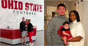 Ohio State QB Eli Brickhandler's wife Sean Kelly shows off postpartum body with "stretchy skin" while encouraging positivity