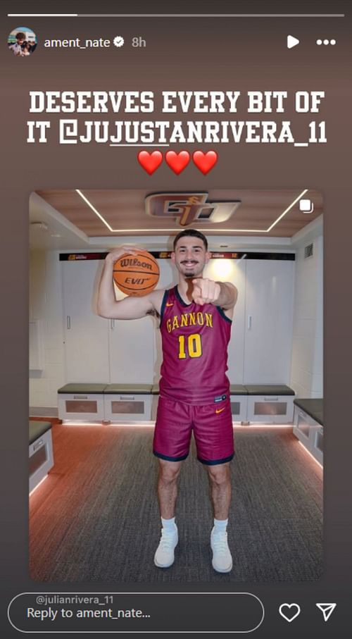 Five-star prospect Nate Ament hypes up former high school teammate following commitment decision (Image via Instagram @ament_nate)