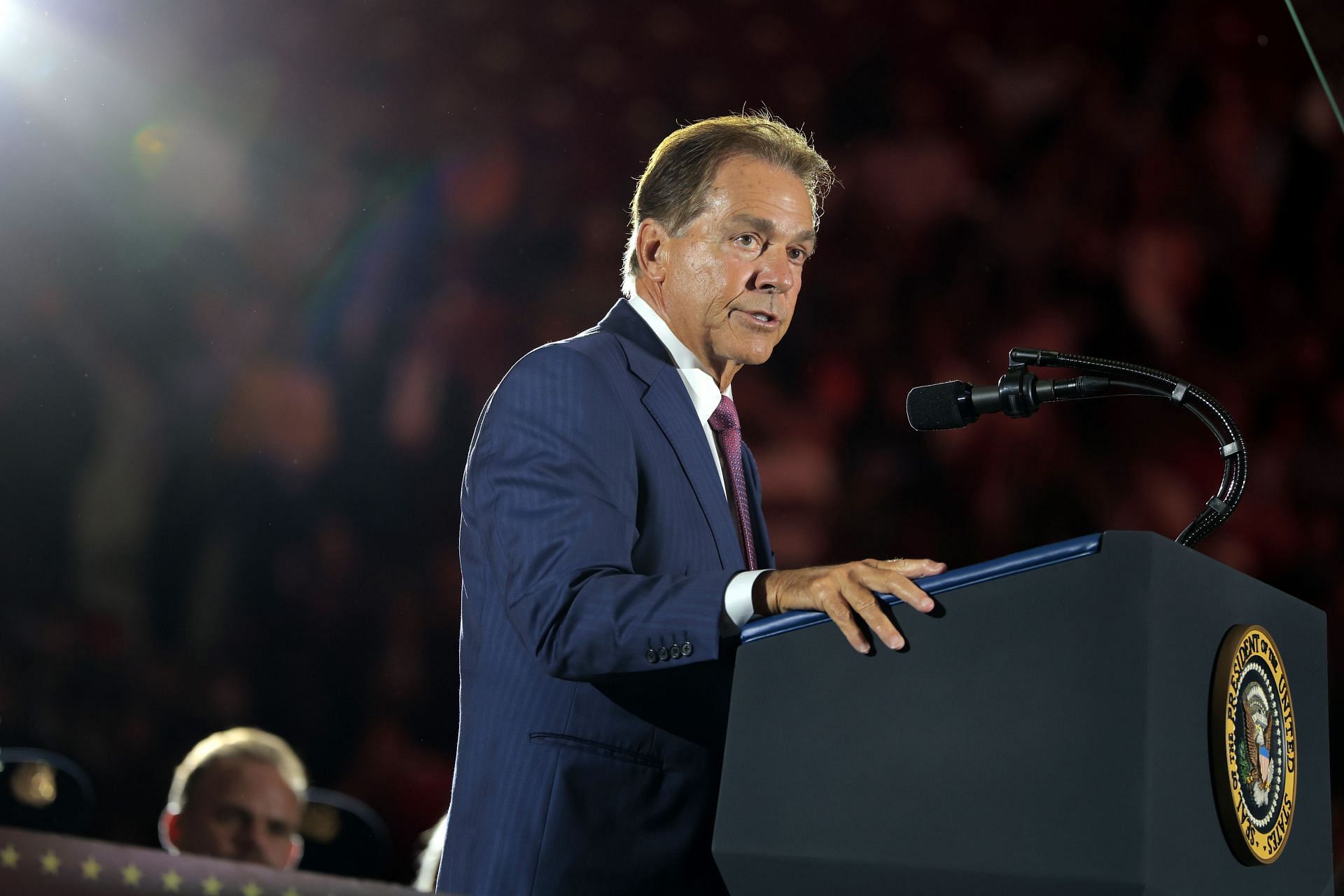 President Trump Addresses University Of Alabama Graduating Class - Source: Getty