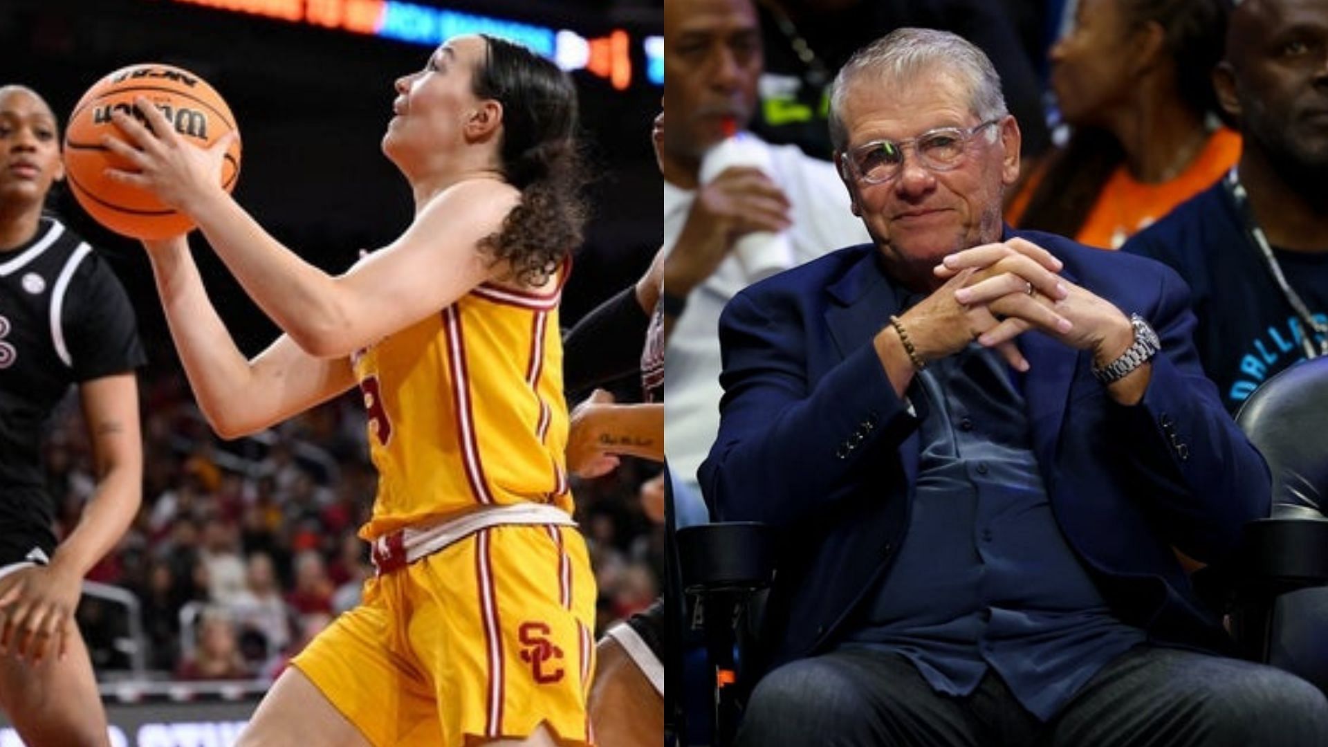 Image Source: Imagn - Kayleigh Heckel and Geno Auriemma