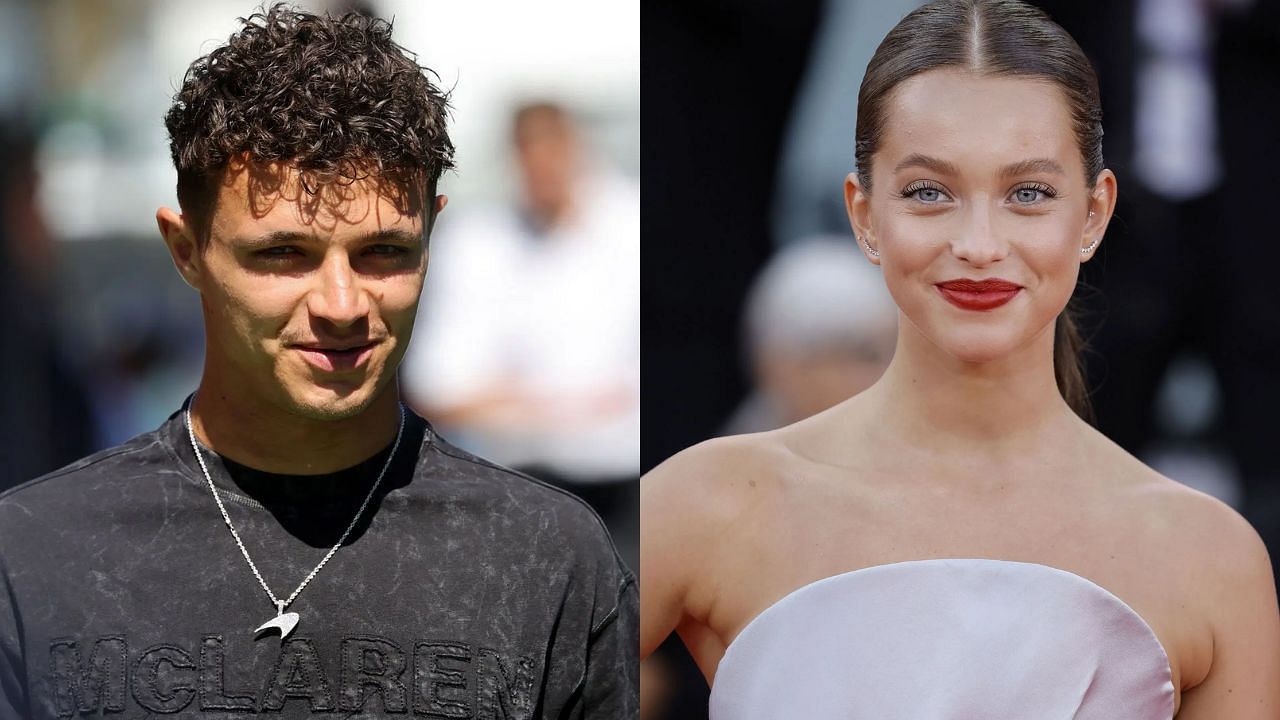 F1 driver Lando Norris and model Margarida Corceiro [Image Source: Getty]