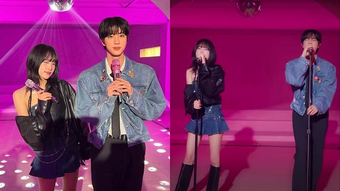 “SOCIAL DISTANCE CHECK” - Fans hilariously react to Jin and Yena’s stage gap while performing their song ‘Loser’ at the BTS member’s concert