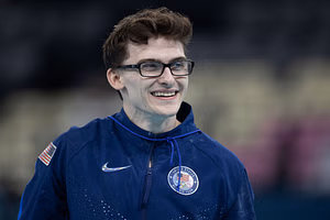 Stephen Nedoroscik, girlfriend Tess McCracken, and others react as gymnastics coach Samuel Mikulak proposes to his girlfriend in a dreamy setting