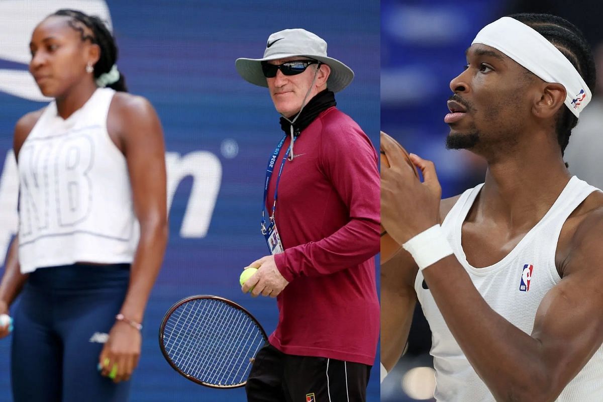 Coco Gauff&rsquo;s ex-coach, Brad Gilbert and Shai Gilgeous-Alexander- Source: Getty