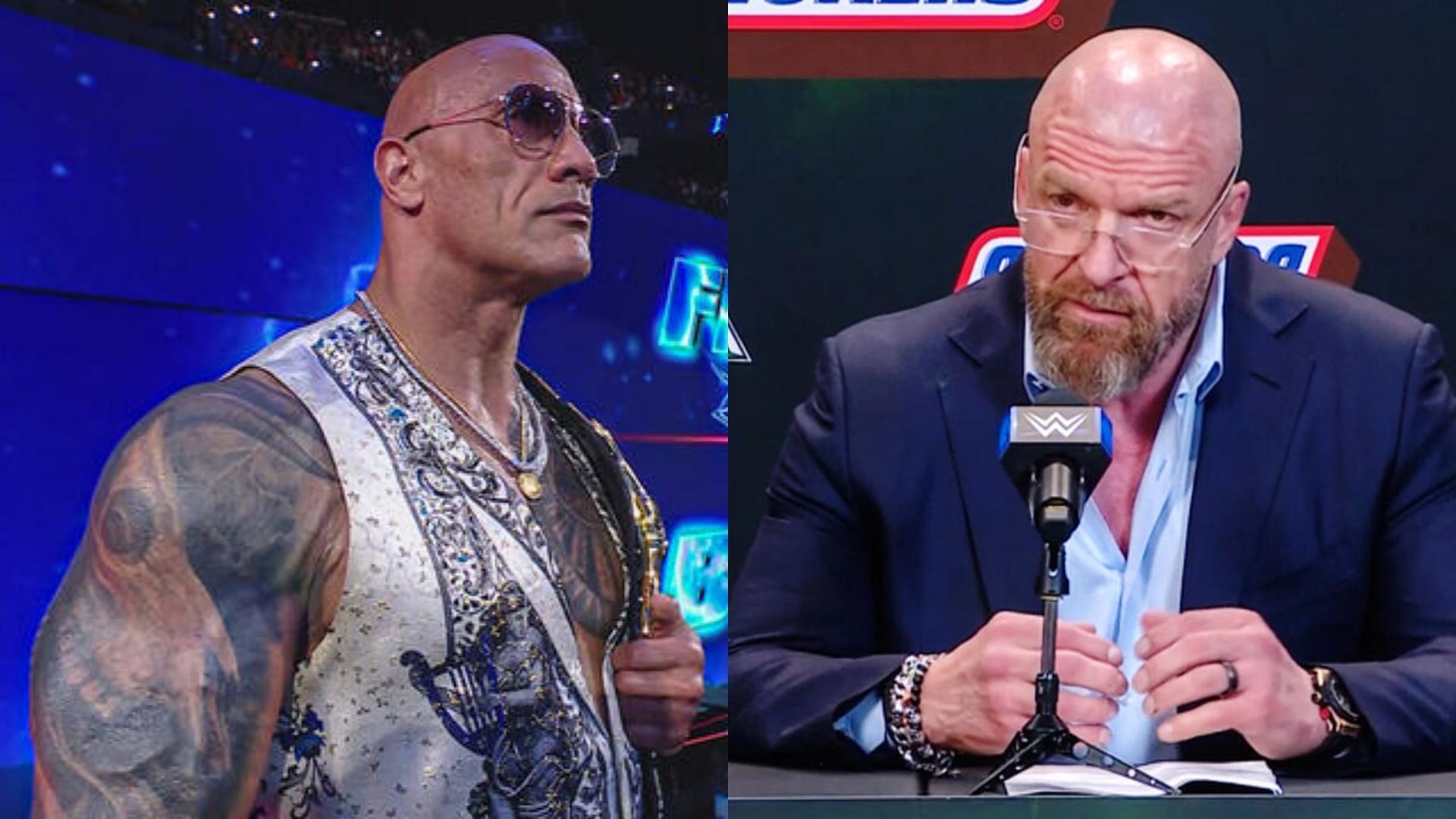 The Rock [left] and Triple H [right] [Image Credits: WWE.com]
