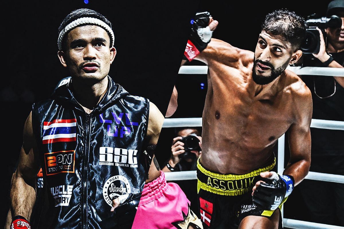 Rungrawee (L) and Youssef Assouik (R) | Photo by ONE Championship
