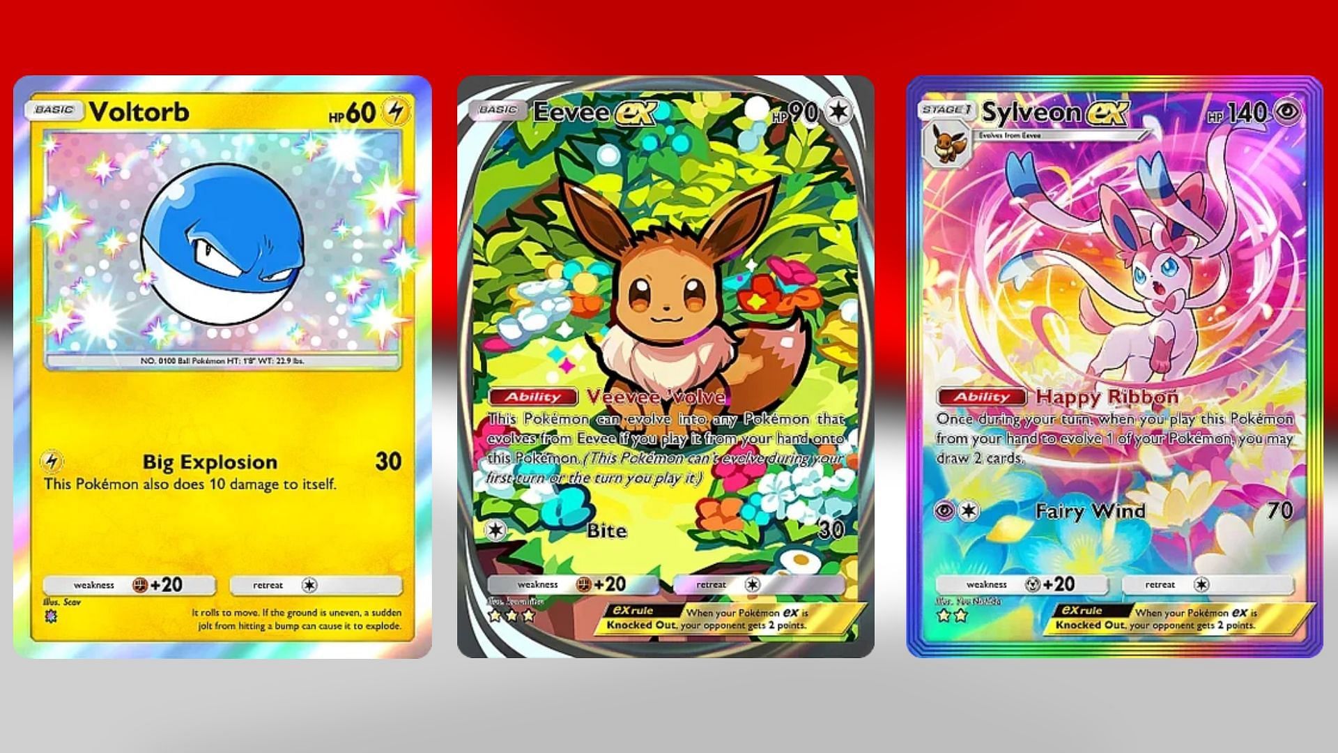 Eevee Grove Rare cards (Image via TPC)