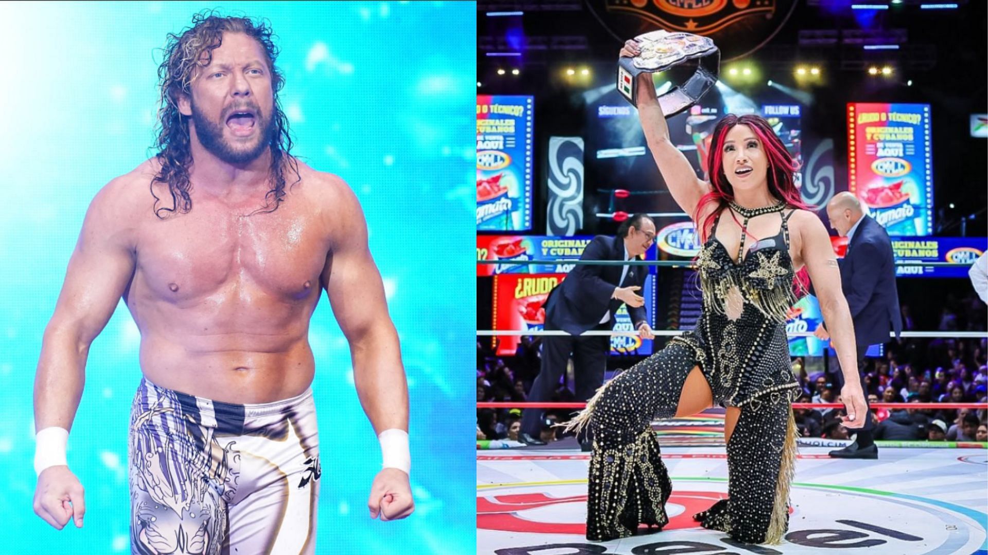 Kenny Omega (left) / Mercedes Mone (right) [Image Credits: AEW and Mercedes Mone