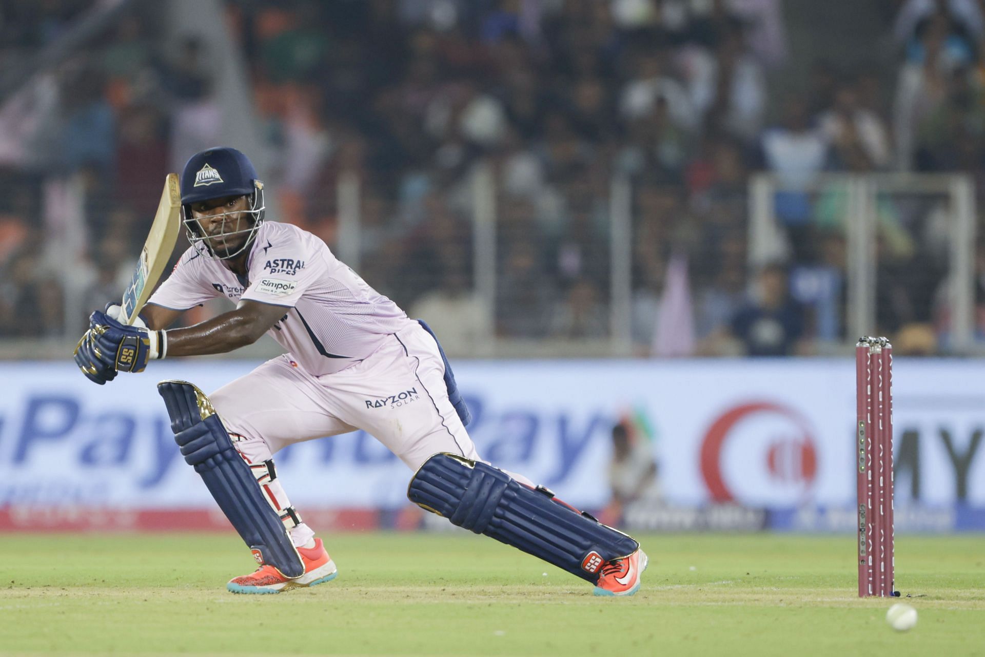Sherfane Rutherford aggregated 291 runs at a strike rate of 157.29 in 11 innings in IPL 2025. [P/C: Getty]