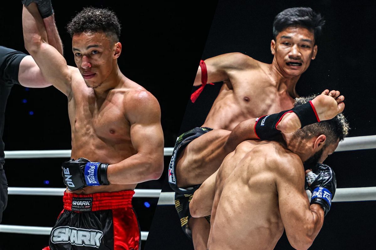 Elmehdi El Jamari, Aliff Sor Dechapan, Zakaria El Jamari - Photo by ONE Championship