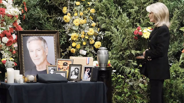 Marlena Evans saying the final goodbye to John Black (Image via Instagram / dayspeacock)