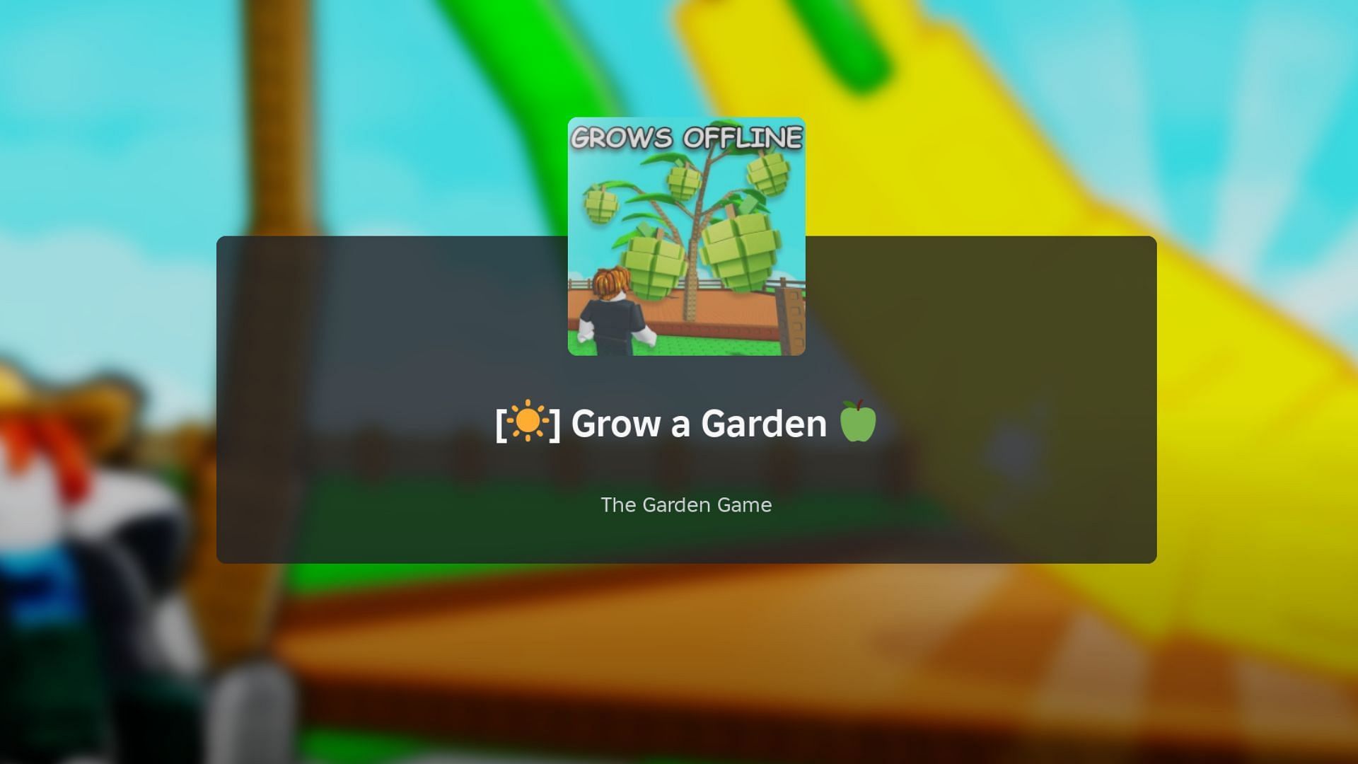 Grow a Garden loading screen