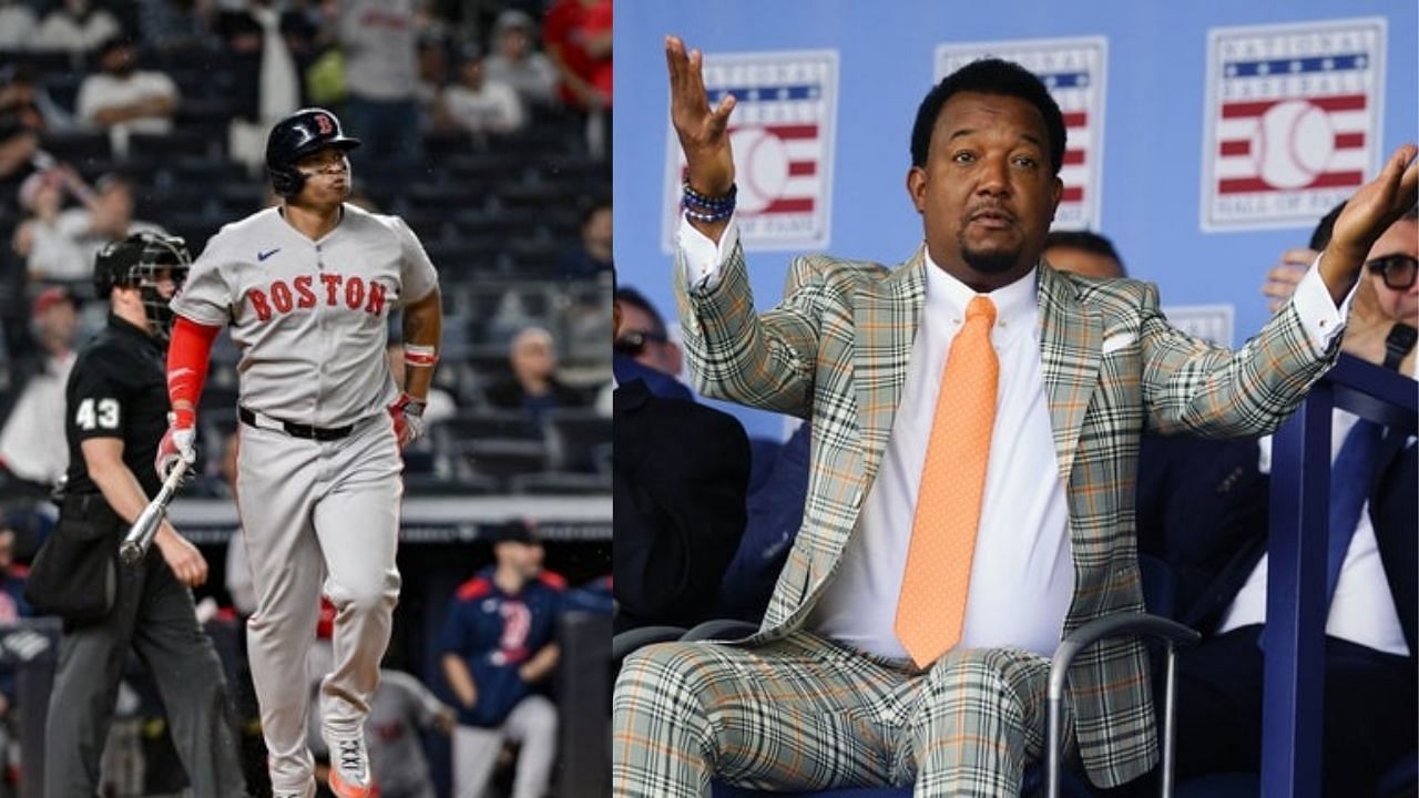 Rafael Devers and Pedro Martinez [Source: Imagn]