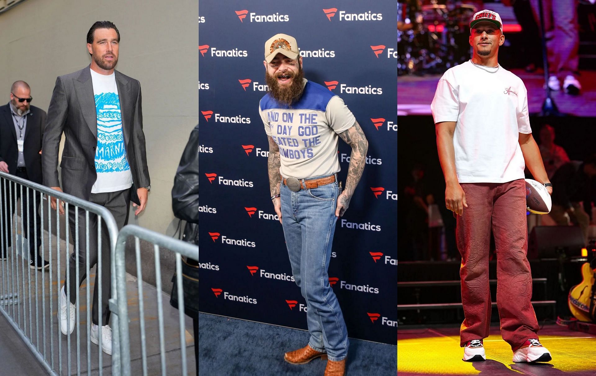 &quot;They cheated&quot; - Post Malone calls foul on Travis Kelce and Patrick Mahomes over R&amp;B singer