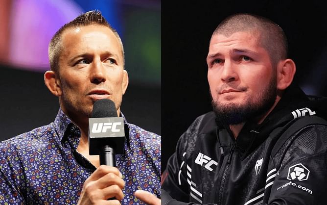 Georges St-Pierre recalls Dana White asking him about potential Khabib Nurmagomedov fight after 'The Eagle' retired: "I found that was strange"
