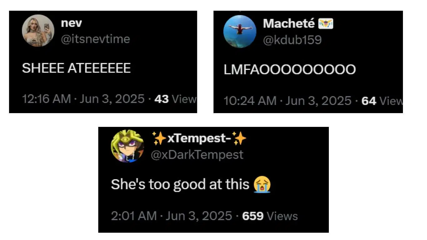 Fans react to Naomi&#039;s recent comment. [Images via @Justflowing67&#039;s X]