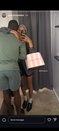 Frances Tiafoe's girlfriend Ayan Broomfield's Story | Instagram @ayan.broomfield