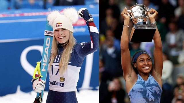 Lindsey Vonn and Coco Gauff