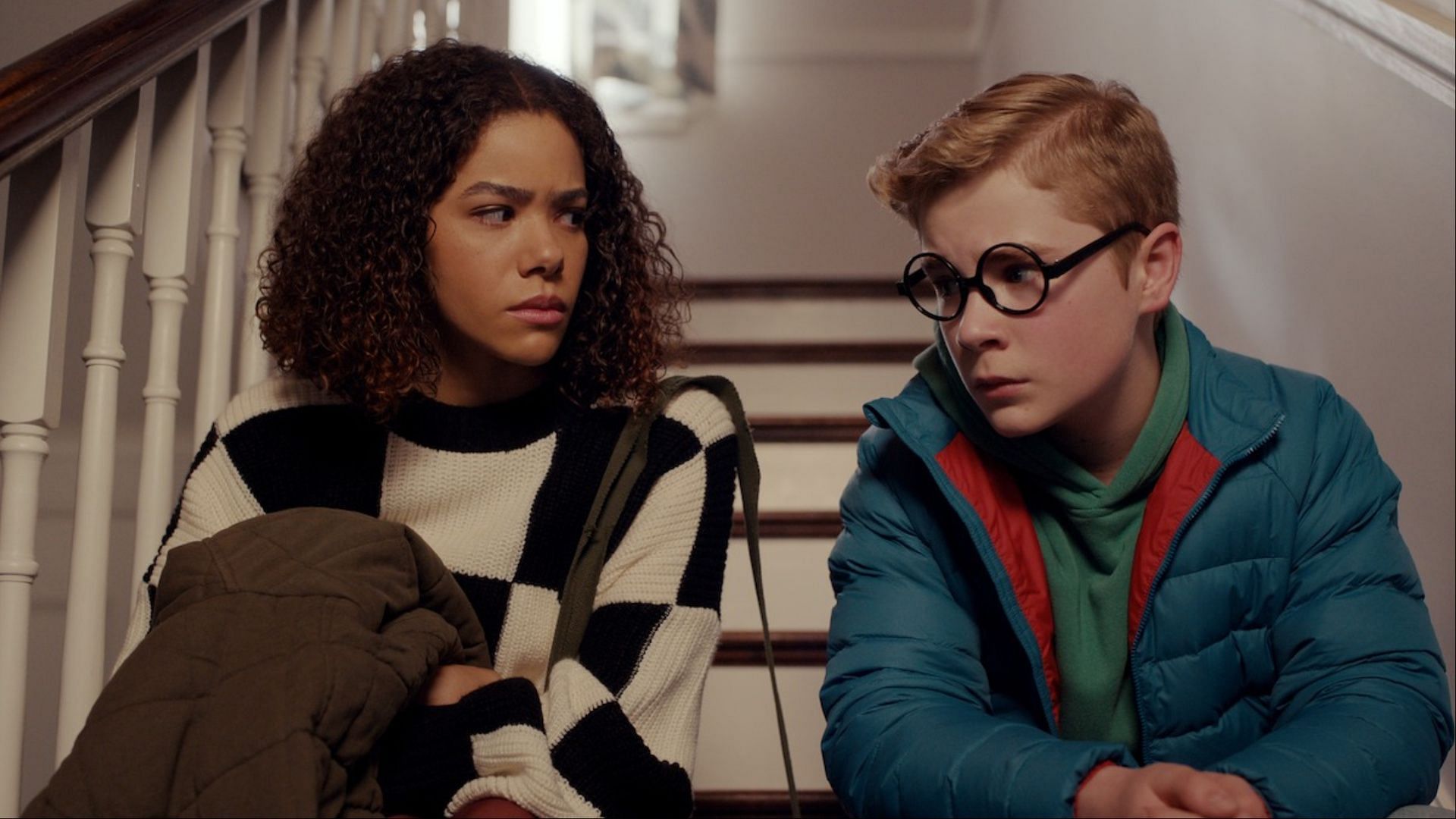 Ginny and Austin share a tense moment in Ginny & Georgia season 3, with fans noting Austin’s visibly older look compared to earlier seasons (Image via Netflix)