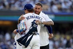 WATCH: Real Madrid legend Sergio Ramos arrives in style before Dodgers vs Padres, throws first pitch to Kike Hernandez
