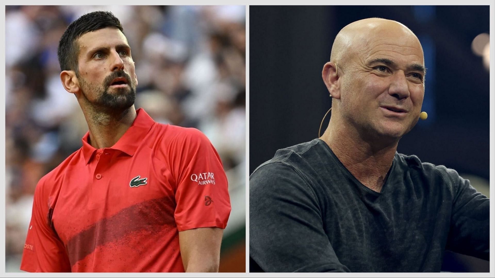 Djokovic (L); Agassi (R); Source: Getty