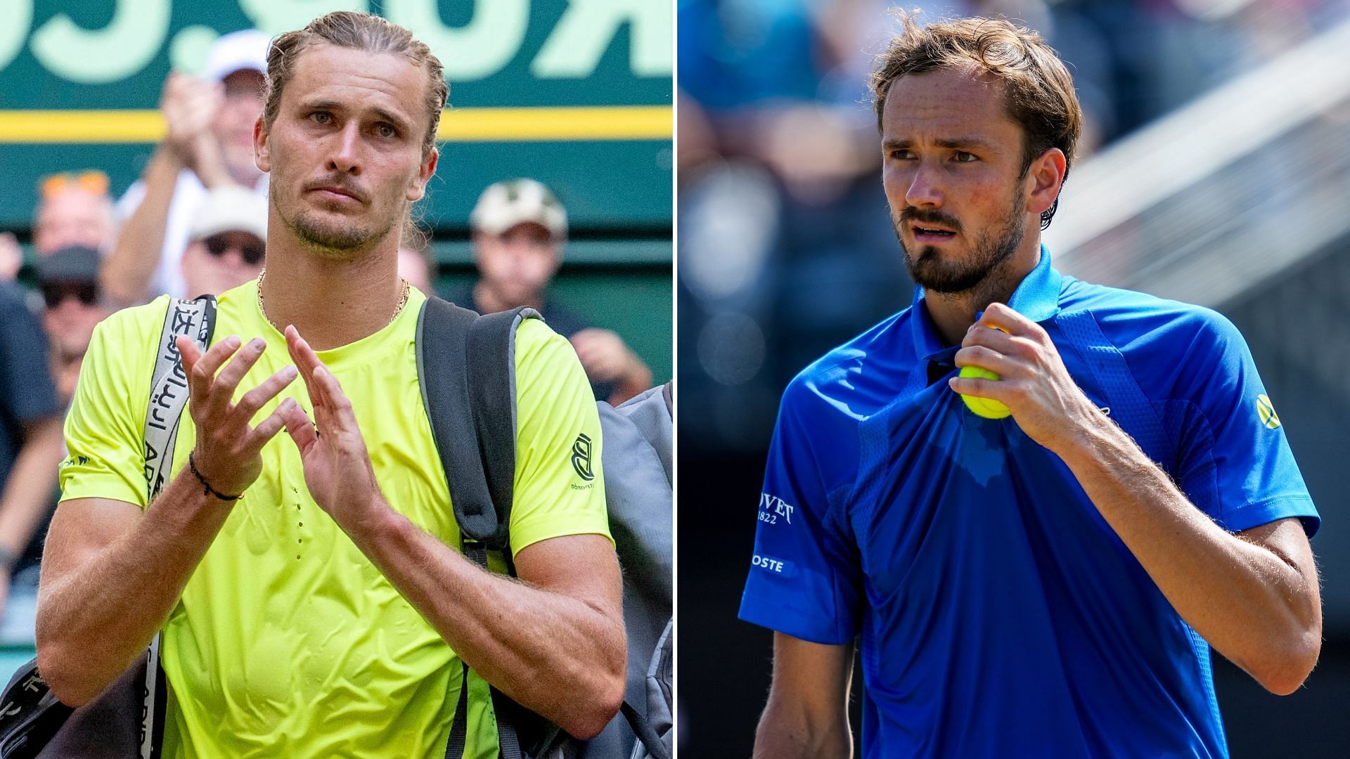 Alexander Zverev and Daniil Medvedev (Image via: Both Getty)